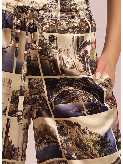 Pantalone capri in seta Laboratorio Capri | TEOCARTOLINE